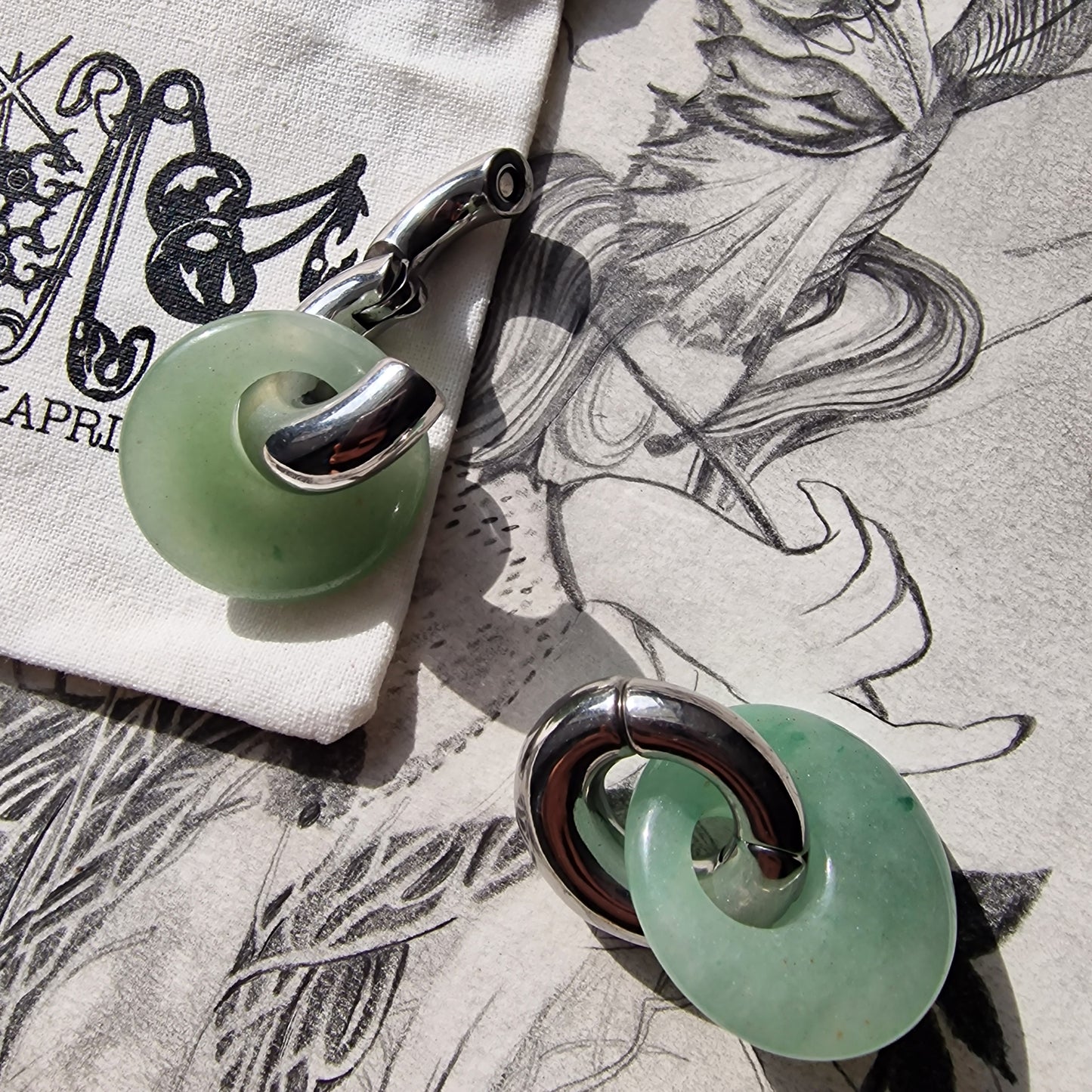 6MM 2G Organic Green Jade × Double Donuts
