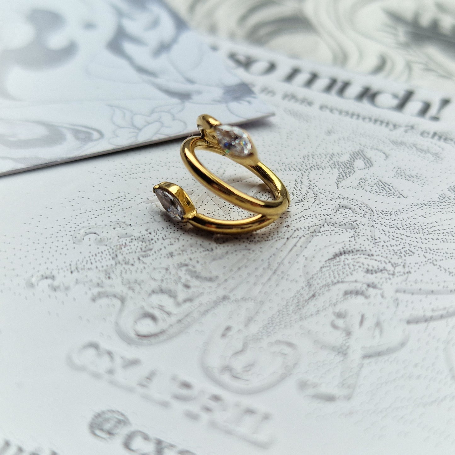 Gold Vine | Helix Cartilage Stud and Body Jewellery