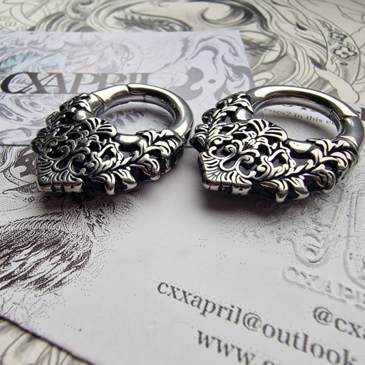 5MM 4G Floral Ear Weights | Stretched Ears / Lobes Gauges Tunnels Plugs