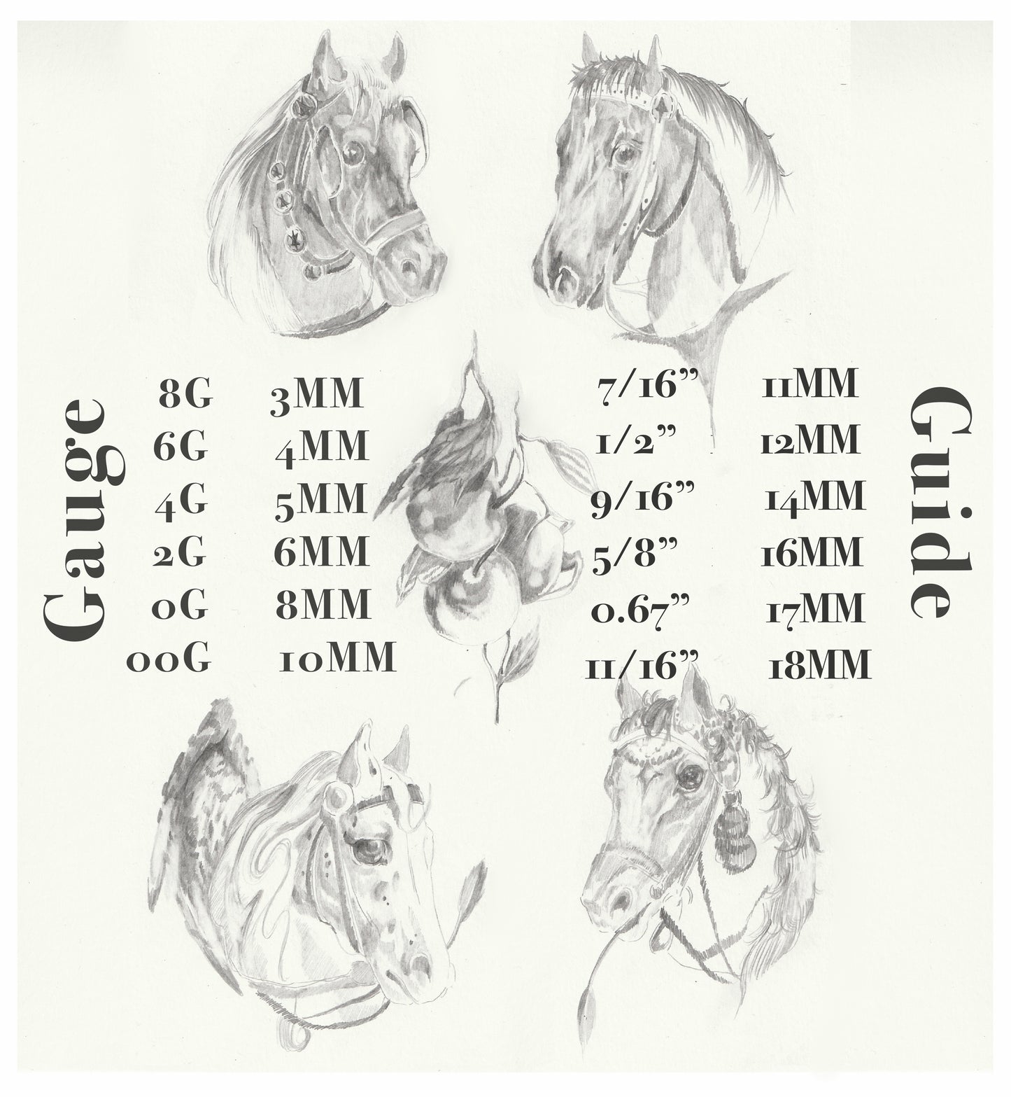 4MM 6G Silver Ivy Thorns Hangers Ear Weights