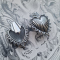 12MM 1/2inch Sacred Heart Ear Weight Hangers