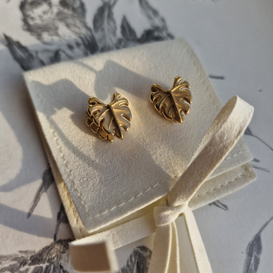 8MM 0G Gold Leaf Saddle Plug Ear Weight Stretched Lobes Ear Plugs Gauges Tunnels