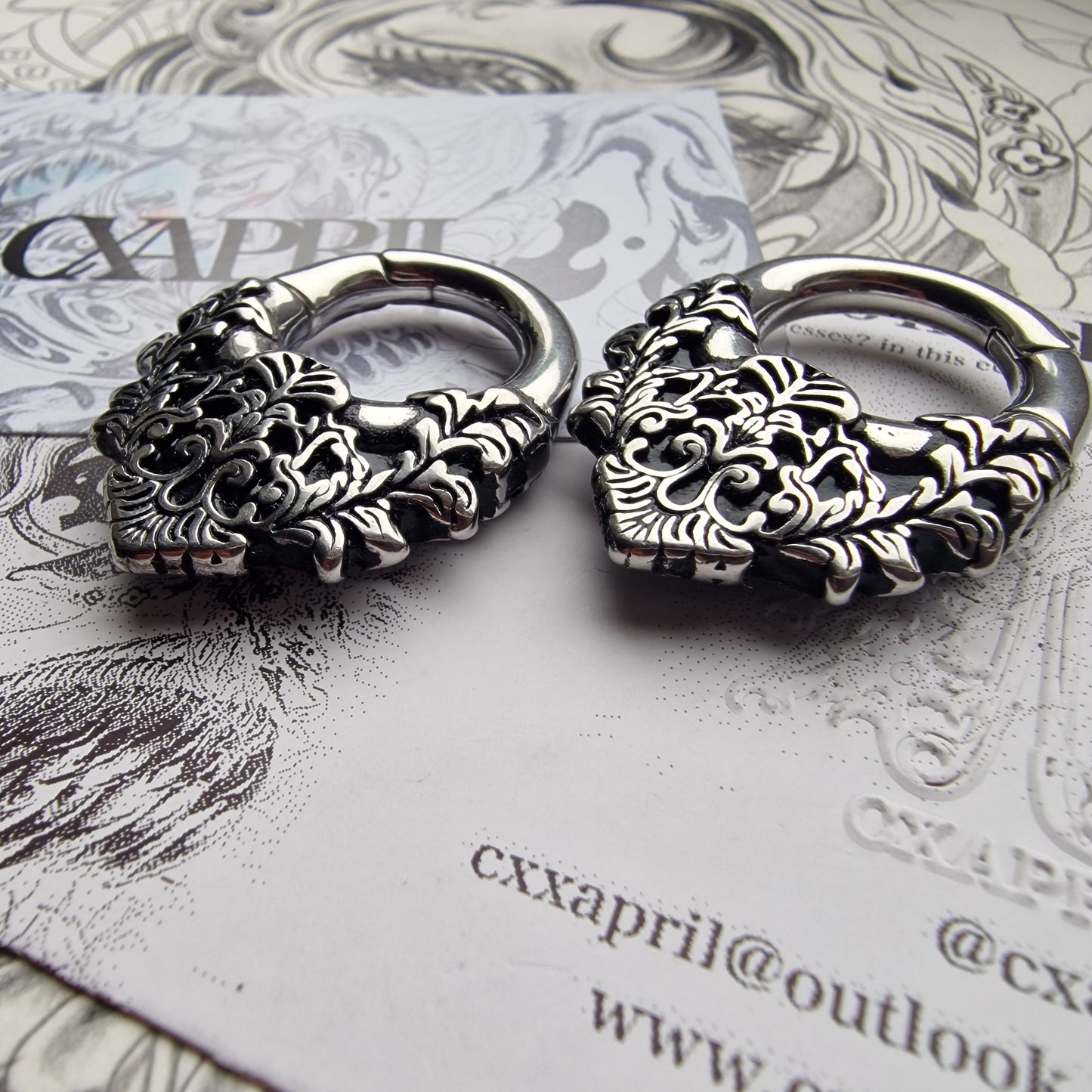 5MM 4G Floral Ear Weights | Stretched Ears / Lobes Gauges Tunnels Plugs