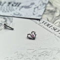 Thorn in my heart! | Pink Zircon Titanium Silver Body Piercing