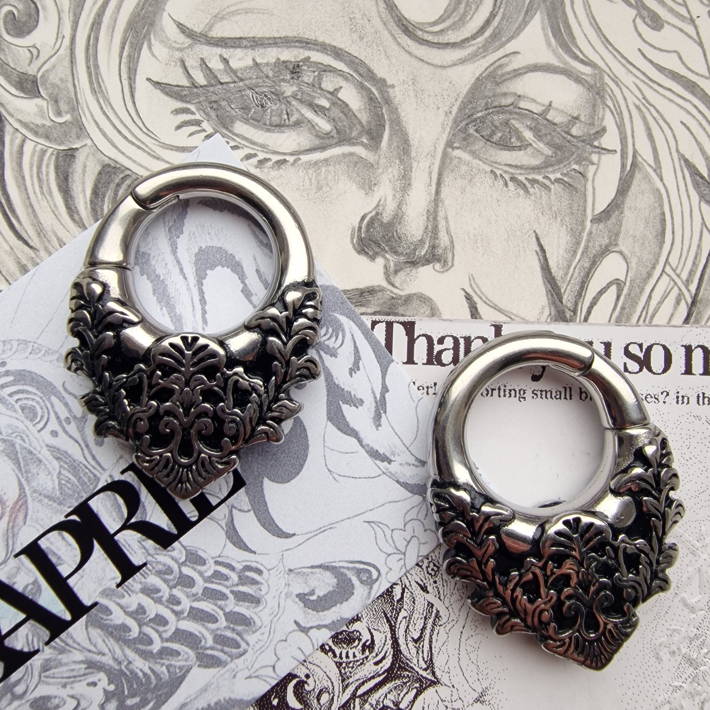 5MM 4G Floral Ear Weights | Stretched Ears / Lobes Gauges Tunnels Plugs