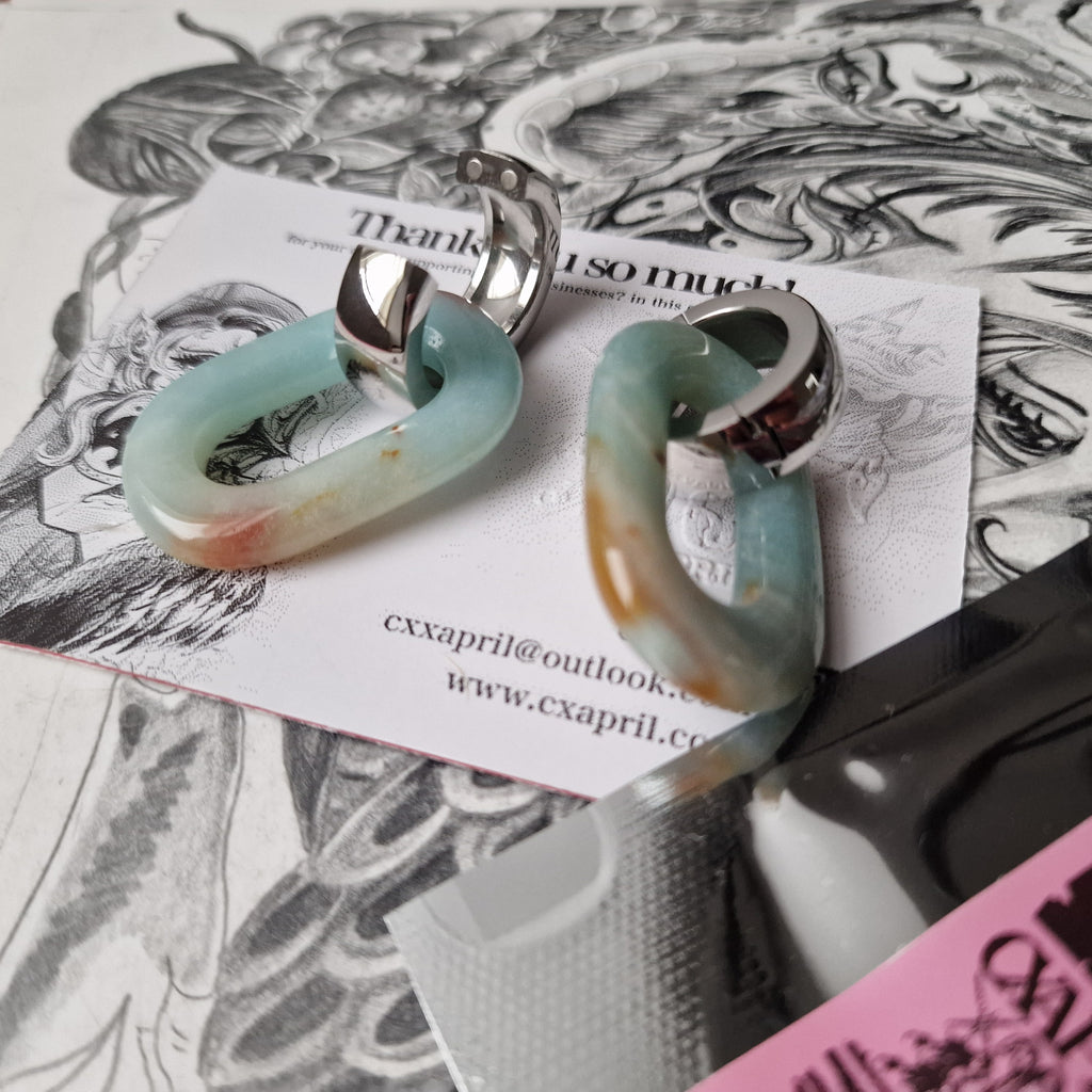5MM 4G Amazonite Stone Healing Crystal Body Jewellery Stretched Ears | Gauges Stretched Lobes