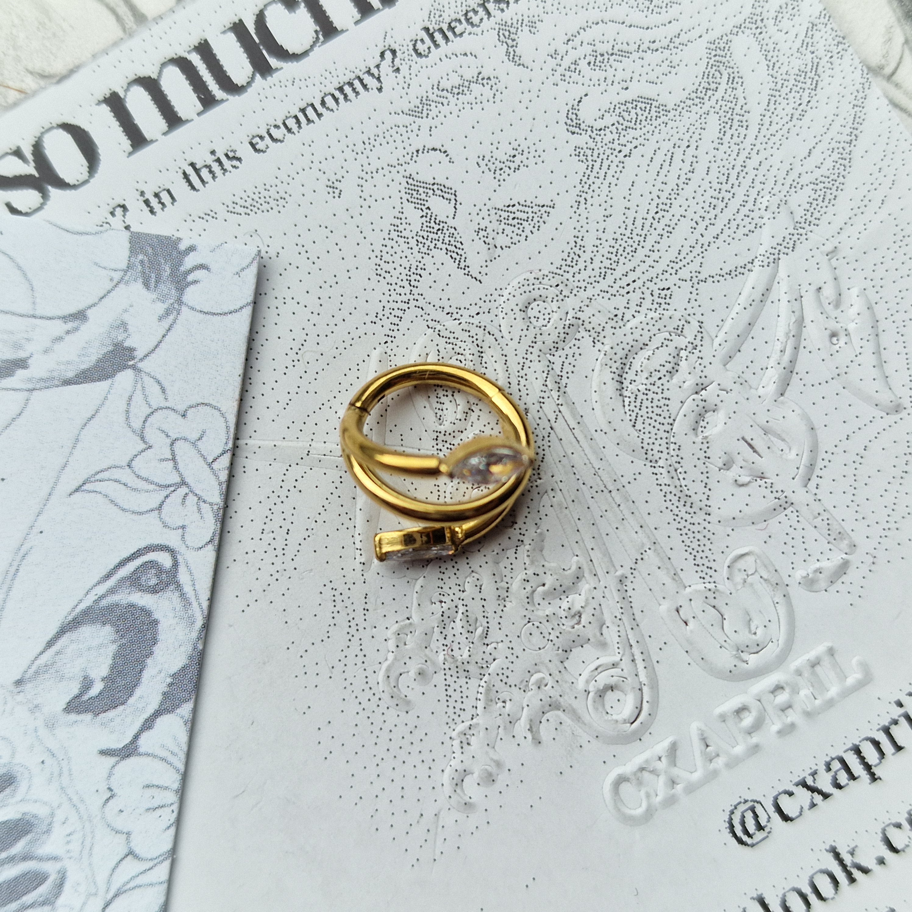 Gold Vine | Helix Cartilage Stud and Body Jewellery