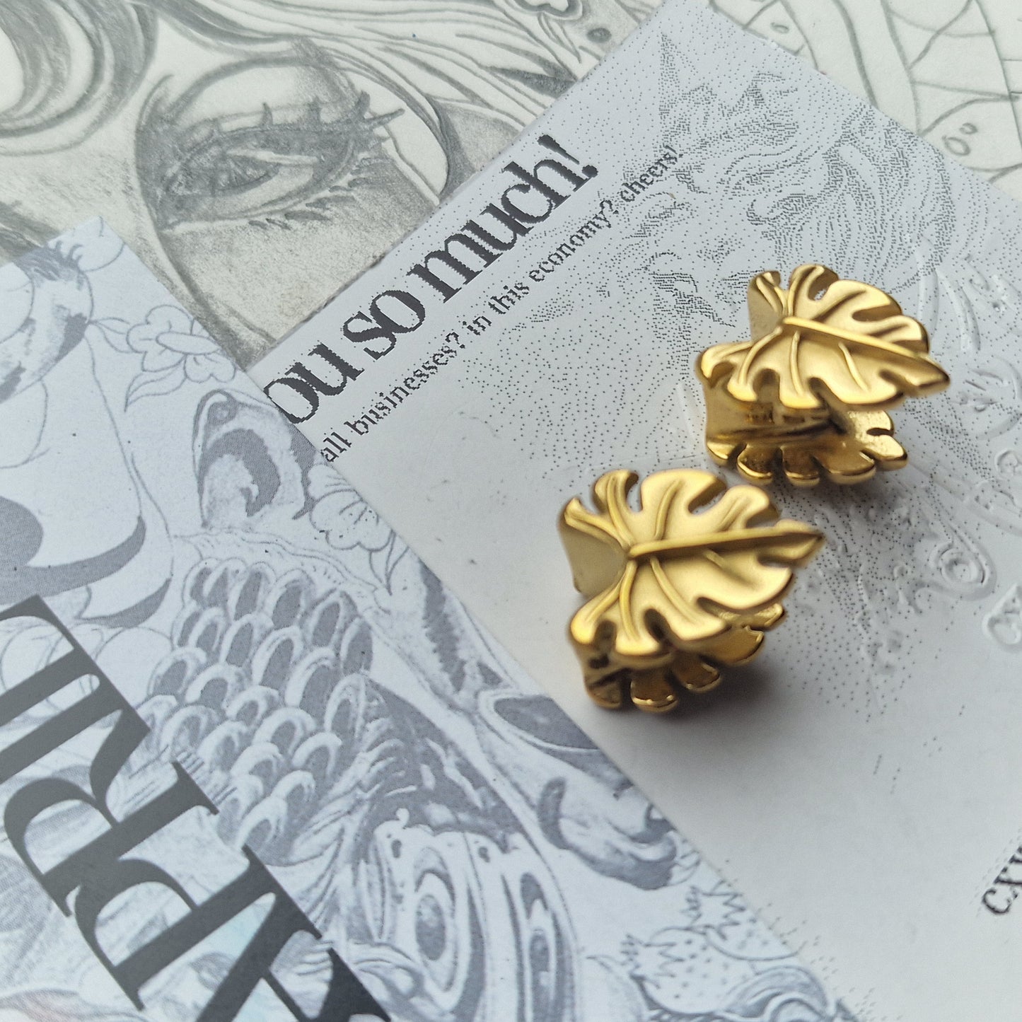 8MM 0G Palm Leaf Saddle Gauges | Jewellery for Stretched Ears and Lobes