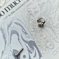 Silver Herald Cross Cartilage Stud Shield | Body Piercings Alt Jewellery