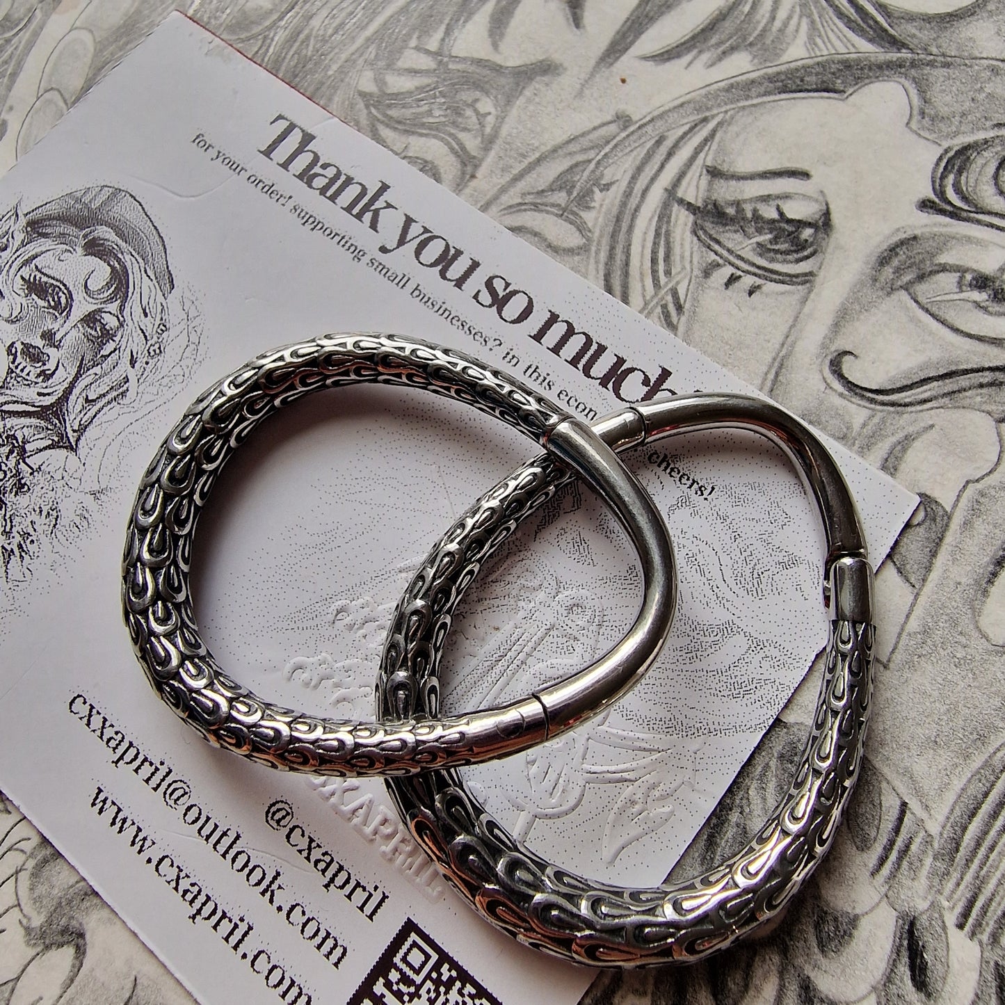 4MM 6G Silver Teardrop Hoops | Ear Weights