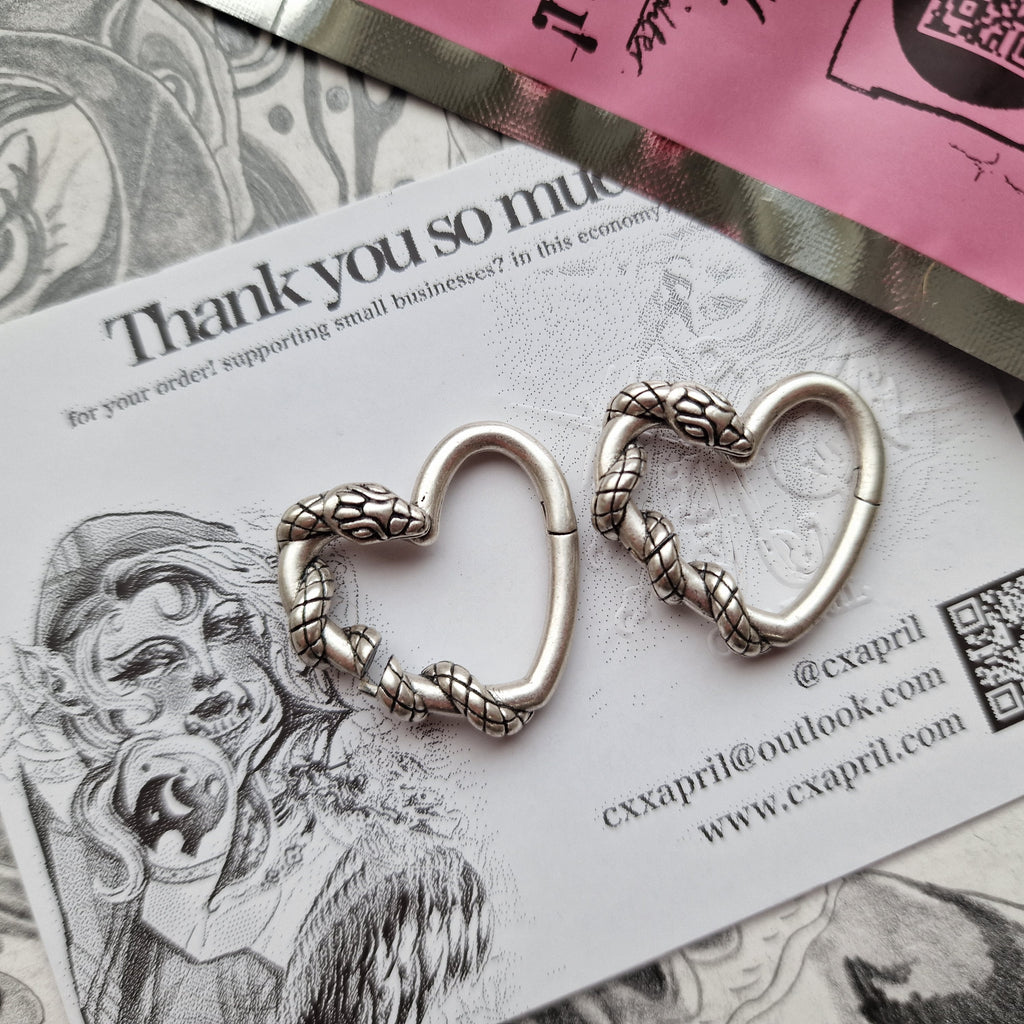 4MM Snake Gauges Tunnels Plugs Ear Expander Stretcher Piercing Jewelry Silver | CXAPRIL UK