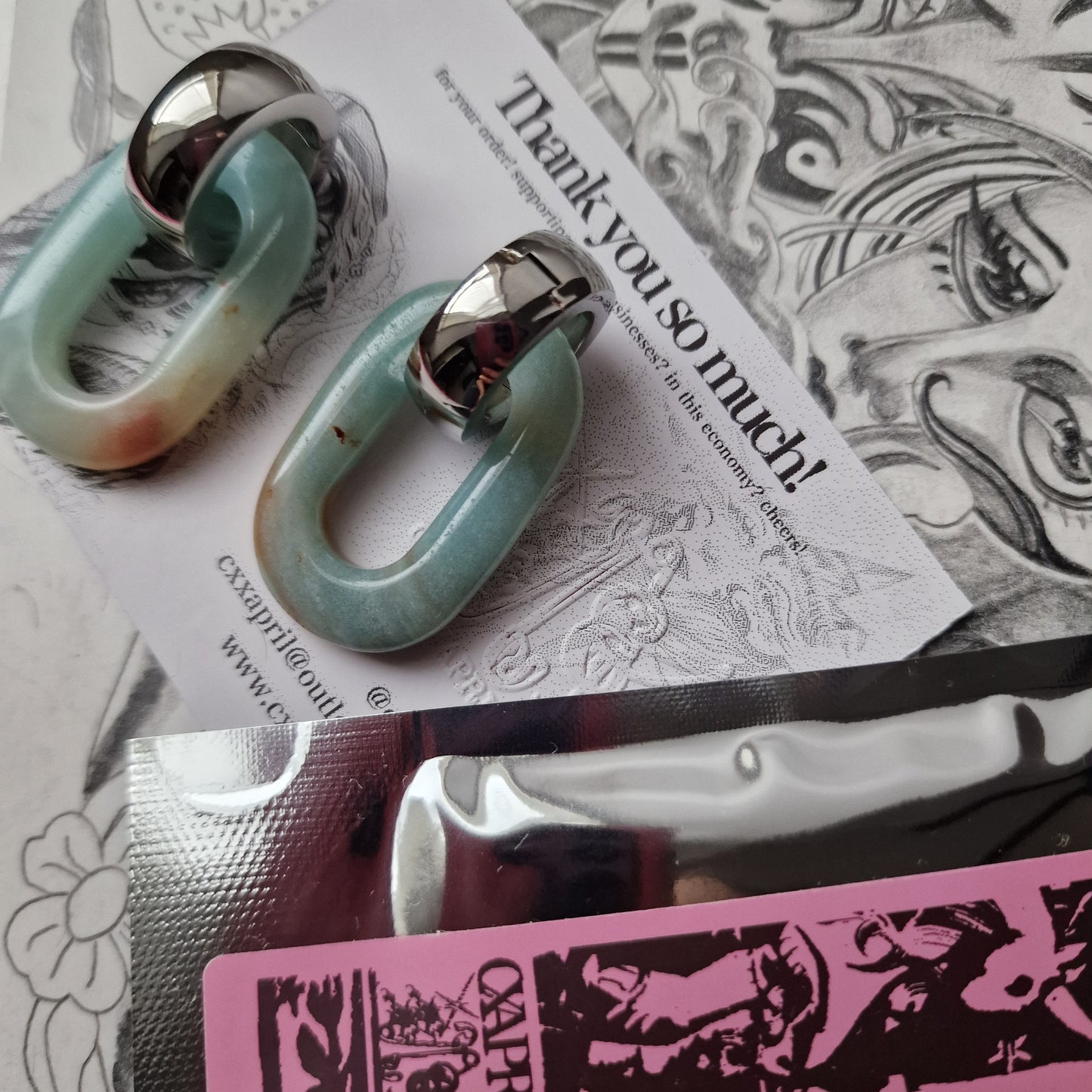 5MM 4G Amazonite Stone Healing Crystal Body Jewellery Stretched Ears | Gauges Stretched Lobes
