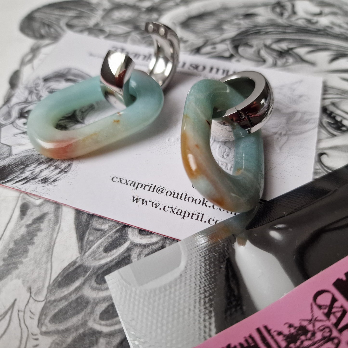 5MM 4G Amazonite Stone Healing Crystal Body Jewellery Stretched Ears | Gauges Stretched Lobes