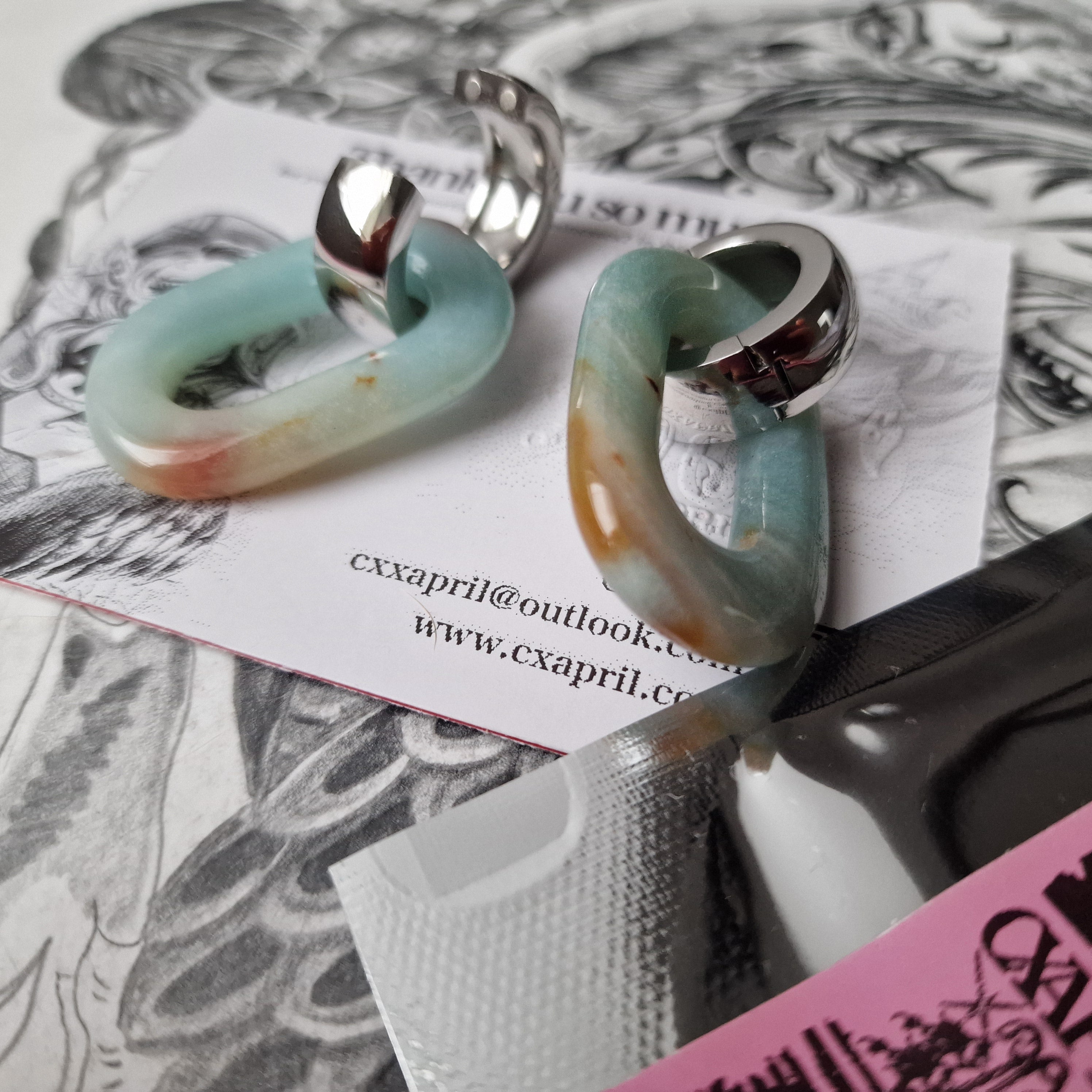 5MM 4G Amazonite Stone Healing Crystal Body Jewellery Stretched Ears | Gauges Stretched Lobes