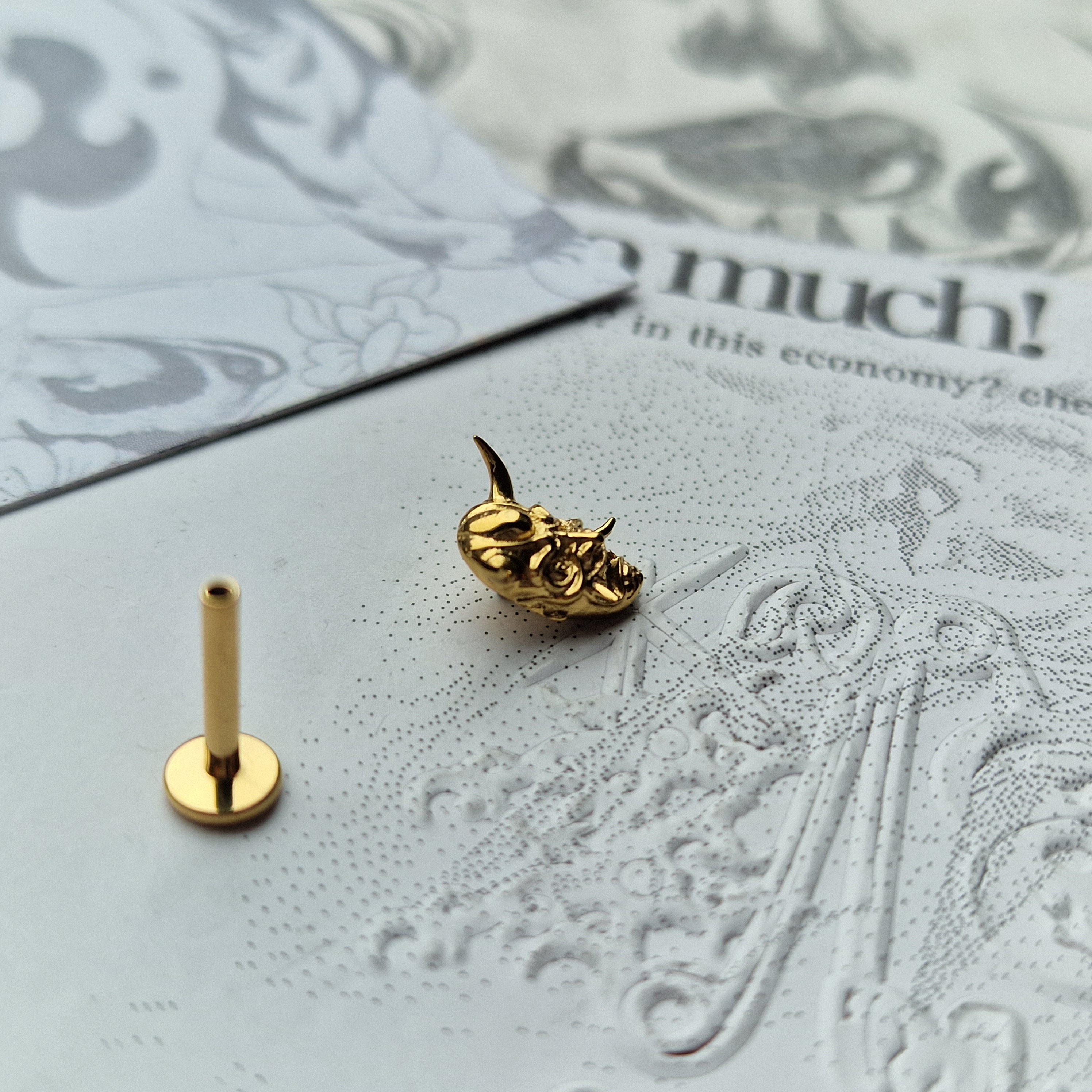 Anime Inspired Hannya Mask | Titanium Body Piercings and Jewellery