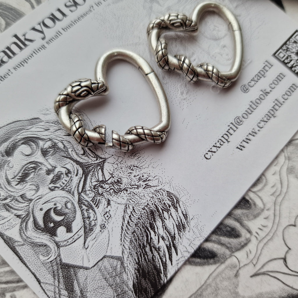 4MM Snake Gauges Tunnels Plugs Ear Expander Stretcher Piercing Jewelry Silver | CXAPRIL UK
