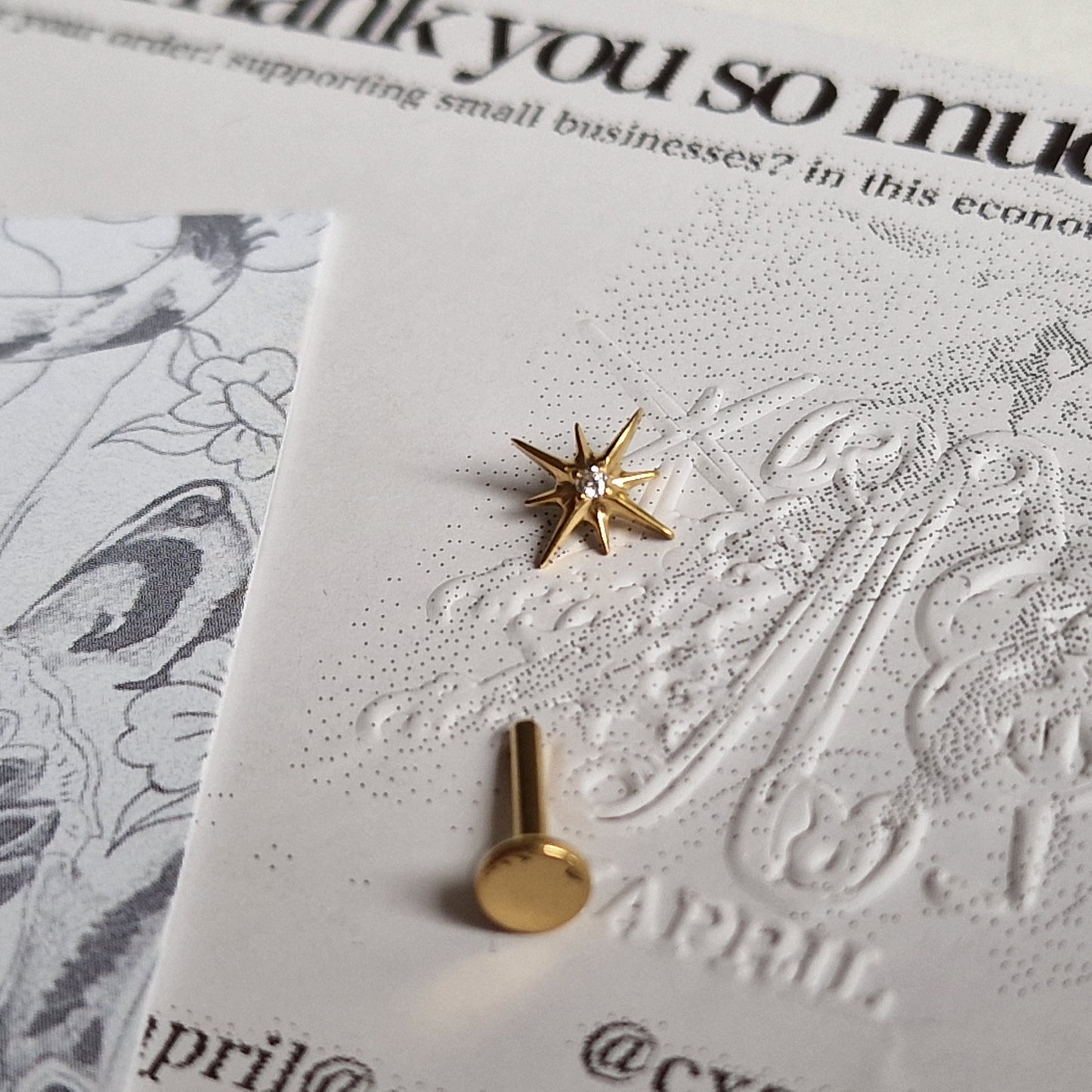 Astrological Celestial Star | Body Jewellery and Alt Earrings