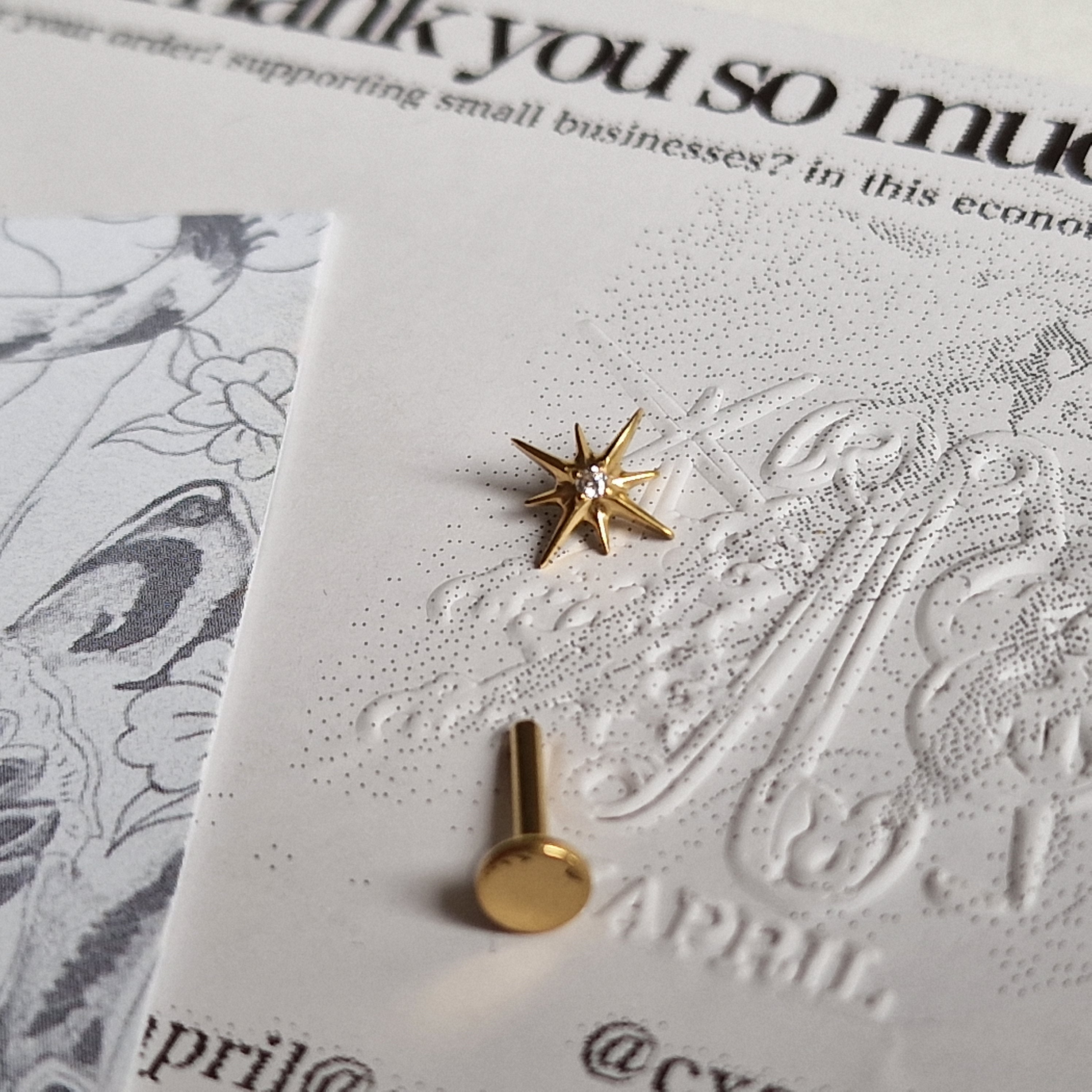 Astrological Celestial Star | Body Jewellery and Alt Earrings