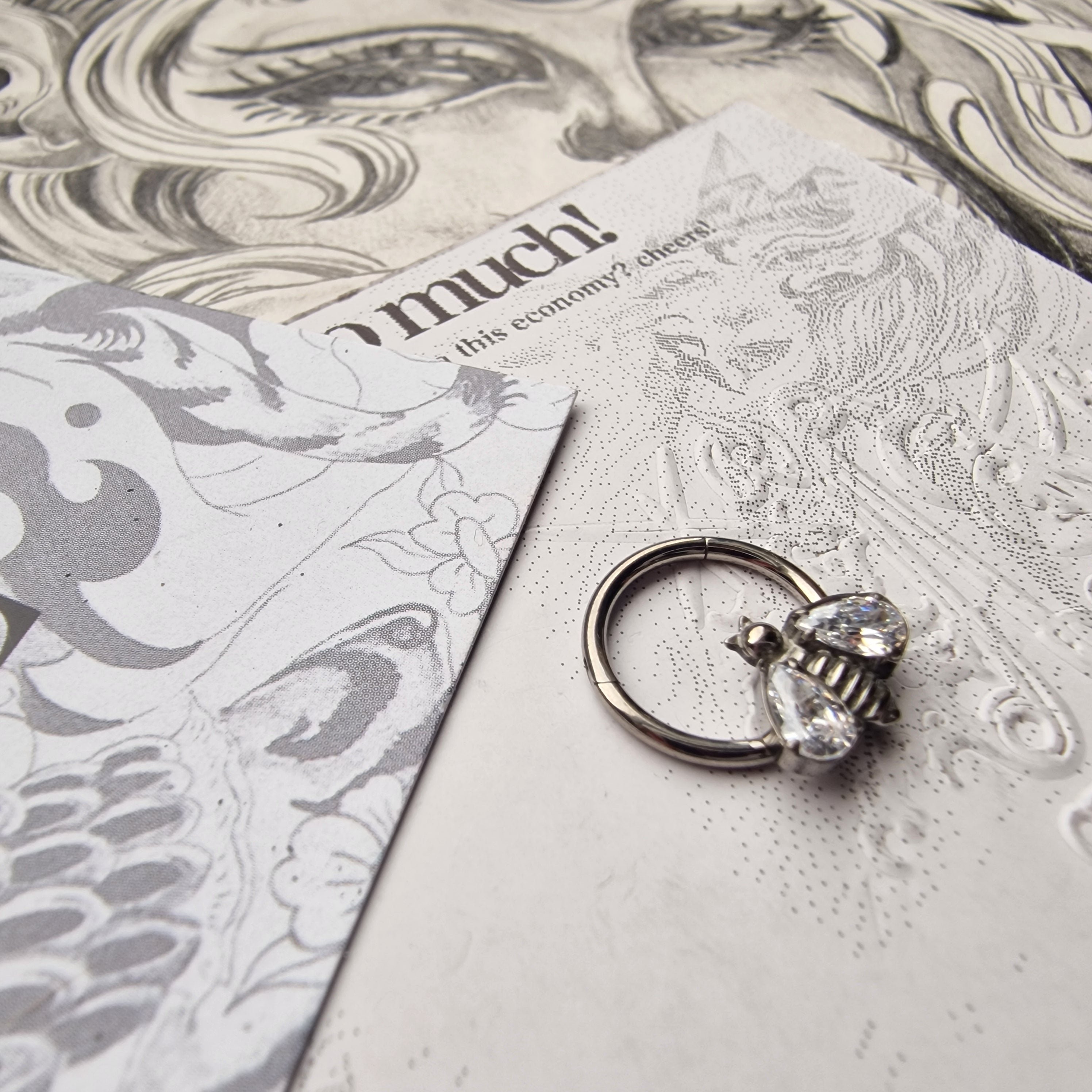 Buzzing about it! | Silver Titanium Cartilage Body Piercing