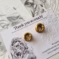 10MM 00G Gold Moon Cresent Screw Tunnels | Jewellery for Stretched Ears and Lobes