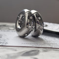 8MM 0G Silver Star Gaze Huggies Ear Weights | Body Piercings for Stretched Ears and Lobes