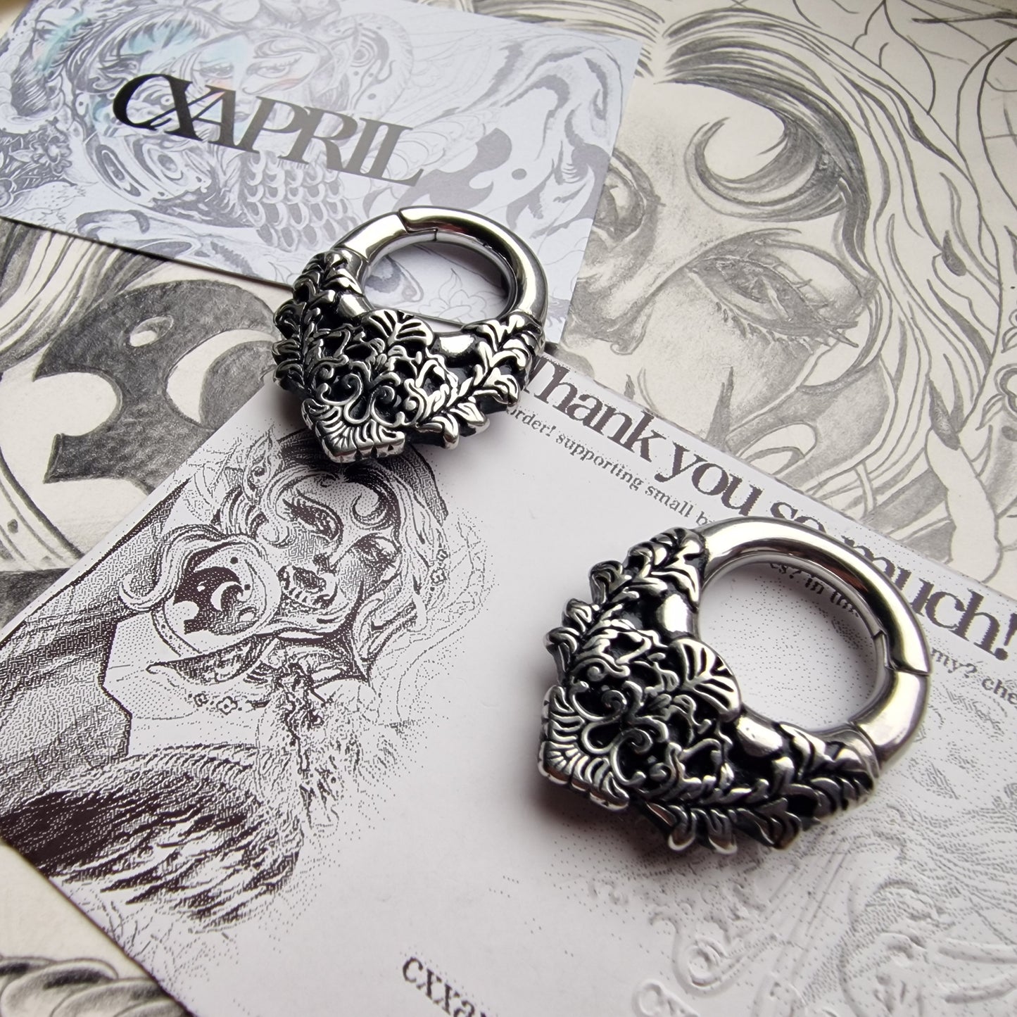 5MM 4G Floral Ear Weights | Stretched Ears / Lobes Gauges Tunnels Plugs