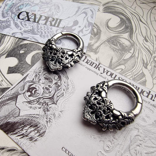 5MM 4G Floral Ear Weights | Stretched Ears / Lobes Gauges Tunnels Plugs