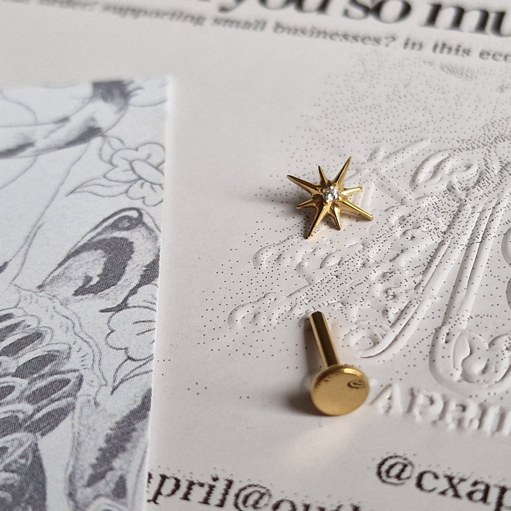 Astrological Celestial Star | Body Jewellery and Alt Earrings