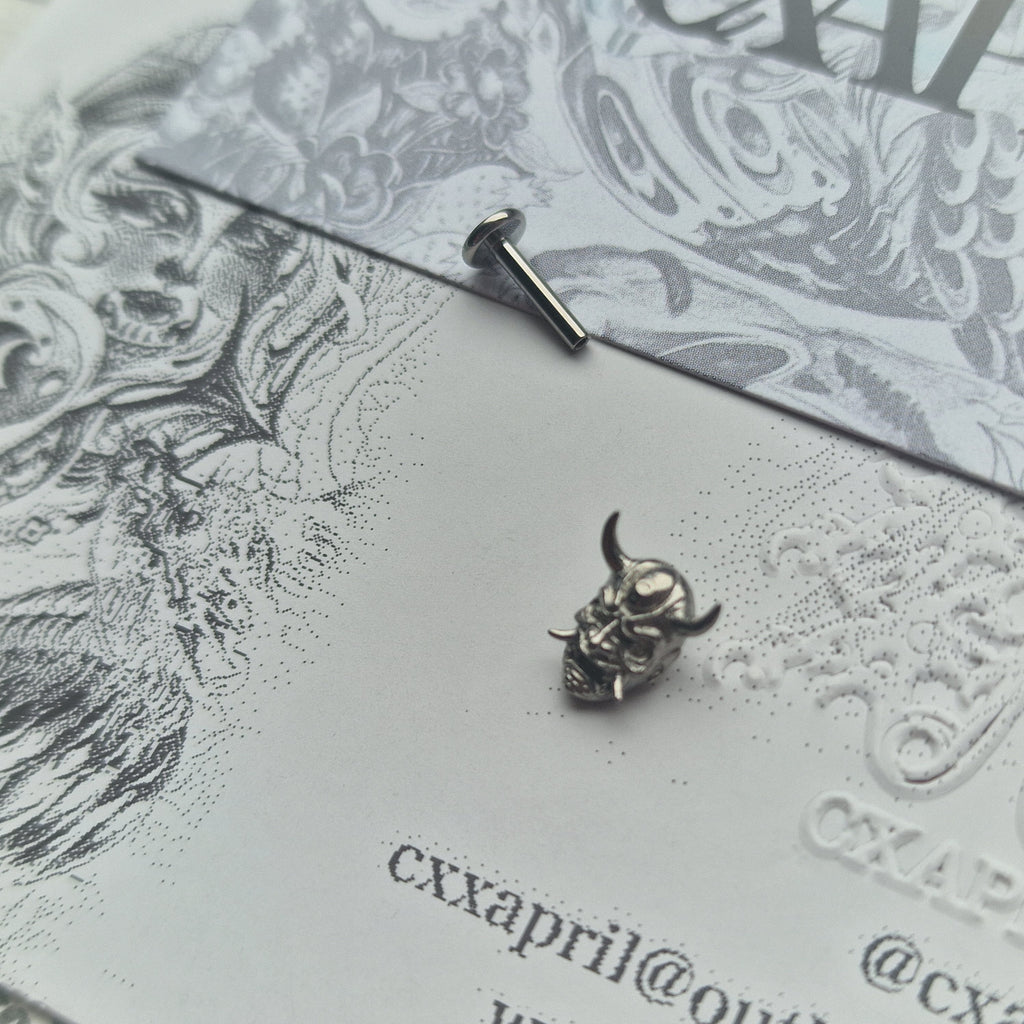 Anime Inspired Hannya Mask | Titanium Body Piercings and Jewellery