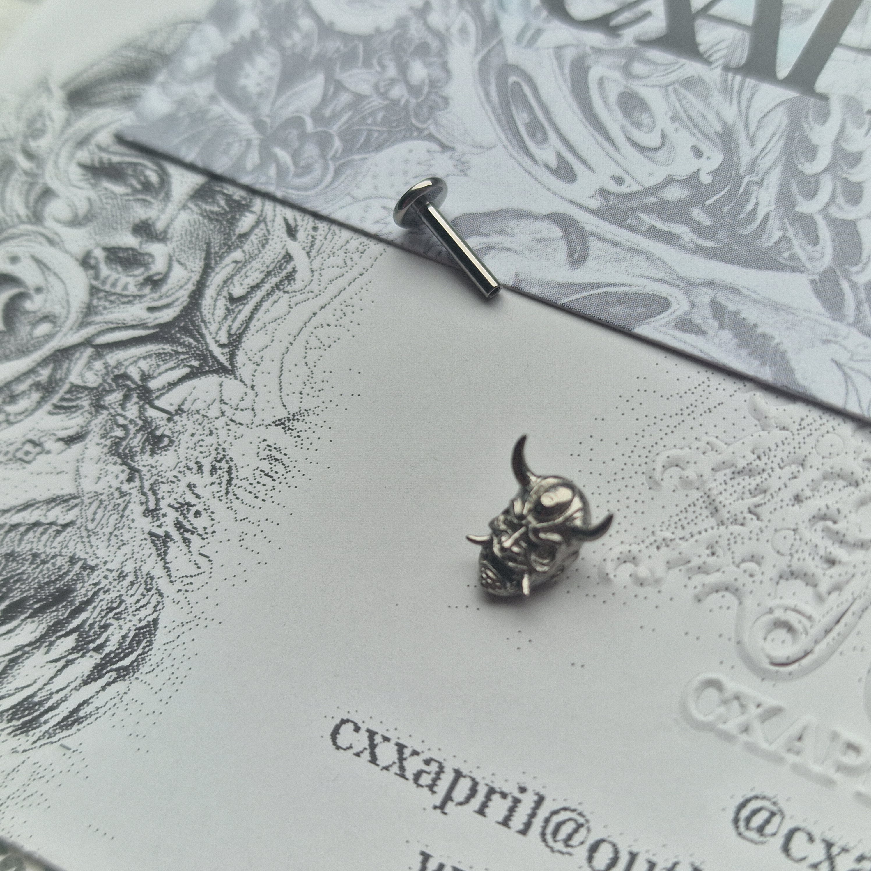 Anime Inspired Hannya Mask | Titanium Body Piercings and Jewellery