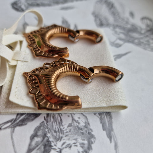 6MM 2G Rose Gold Teardrop Ear Weights Ear Piercing Body Jewellery Stretched Lobes