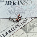 Red Titanium Sunset Sunrise Zircon Cartilage Stud | Body Piercings