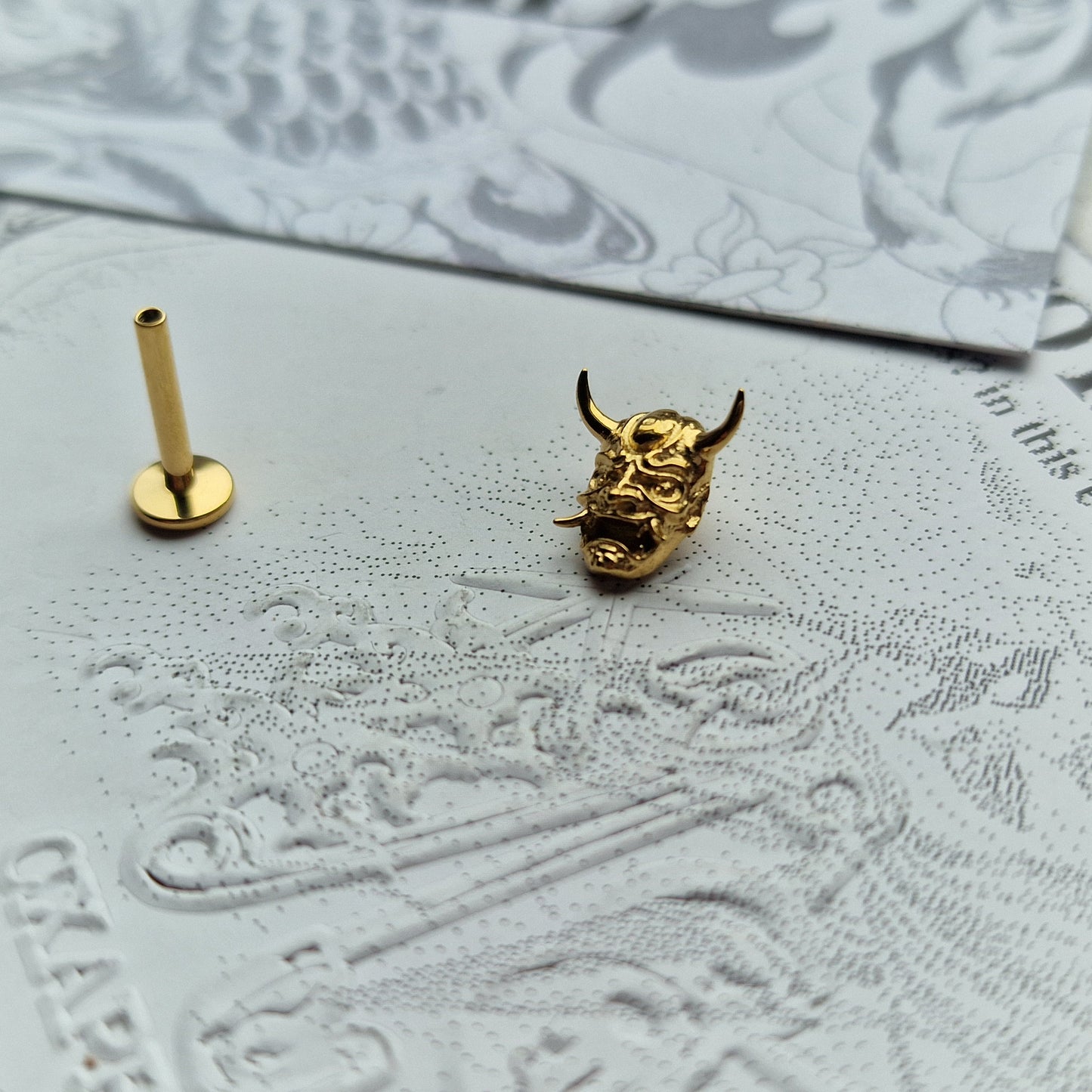 Anime Inspired Hannya Mask | Titanium Body Piercings and Jewellery