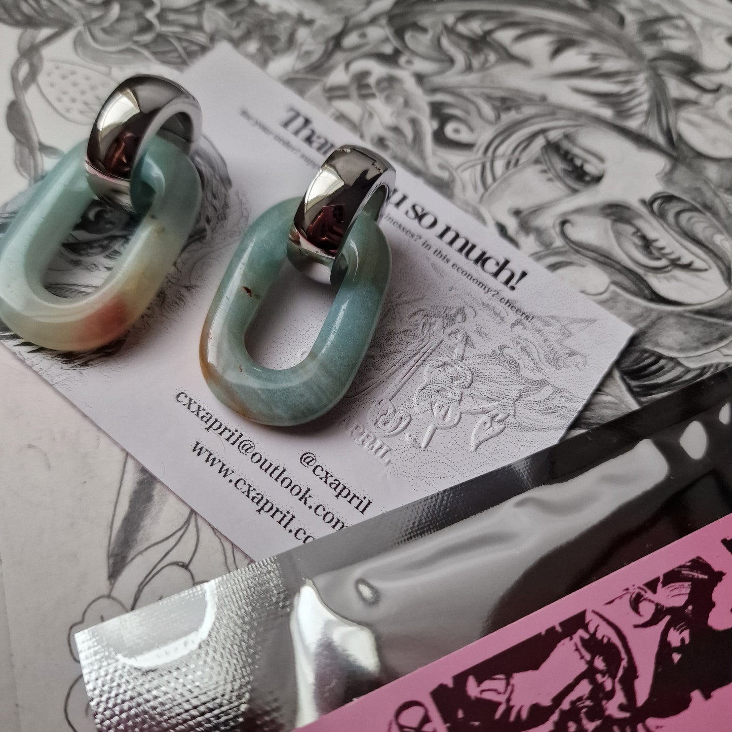 5MM 4G Amazonite Stone Healing Crystal Body Jewellery Stretched Ears | Gauges Stretched Lobes