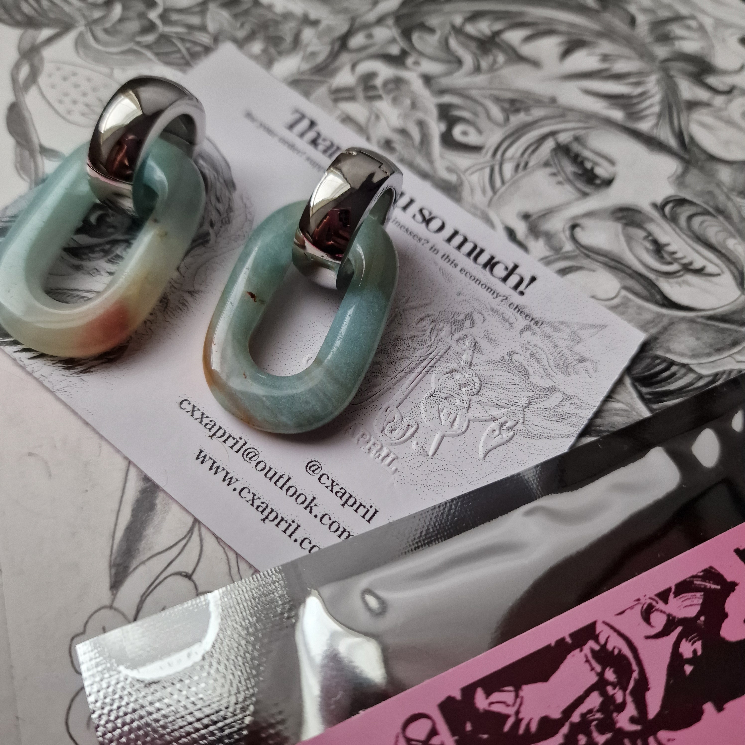 5MM 4G Amazonite Stone Healing Crystal Body Jewellery Stretched Ears | Gauges Stretched Lobes