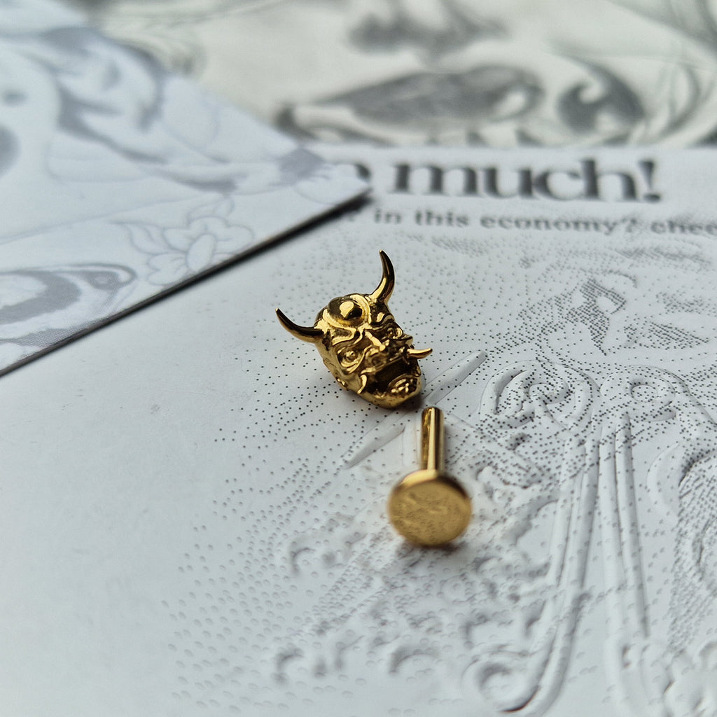 Anime Inspired Hannya Mask | Titanium Body Piercings and Jewellery