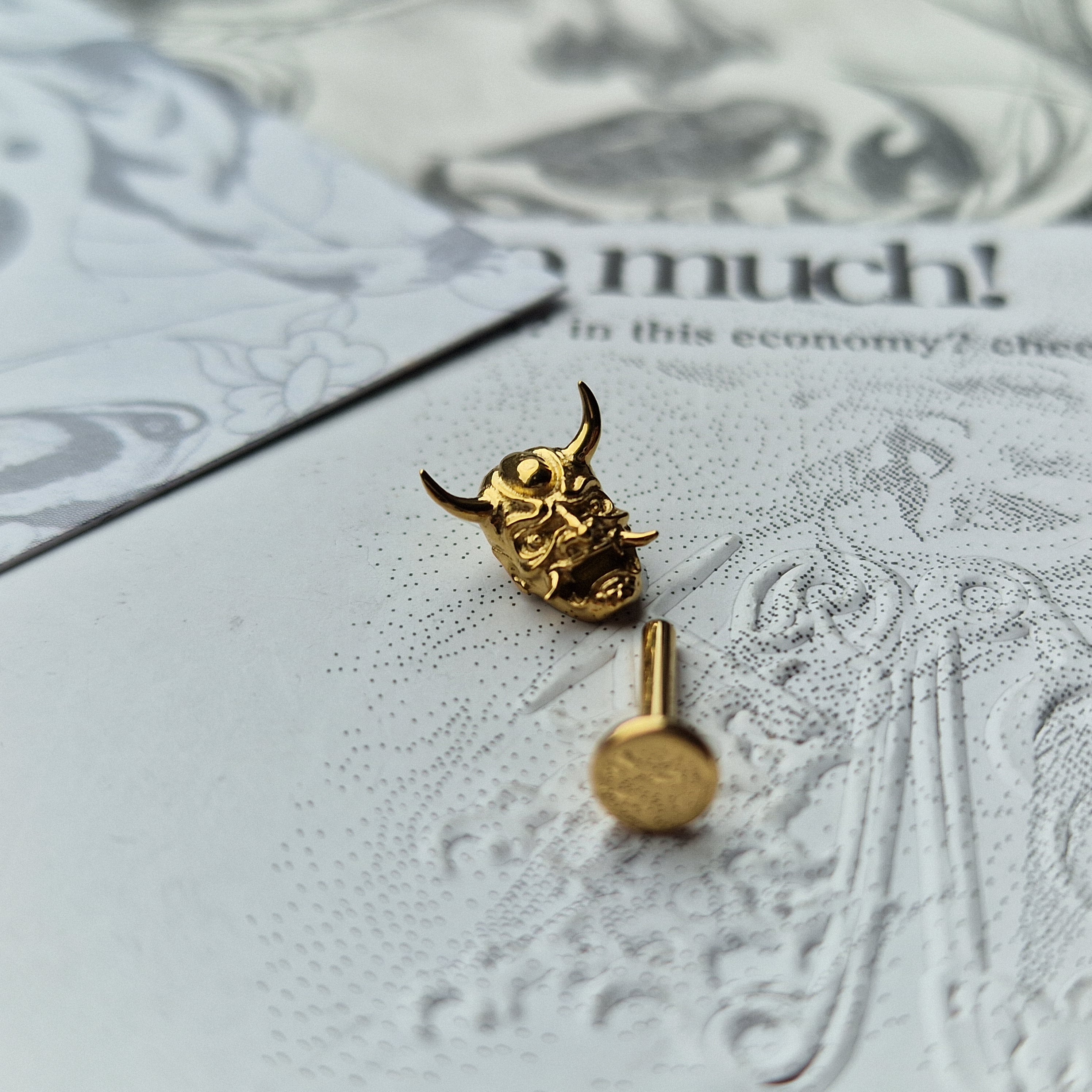 Anime Inspired Hannya Mask | Titanium Body Piercings and Jewellery