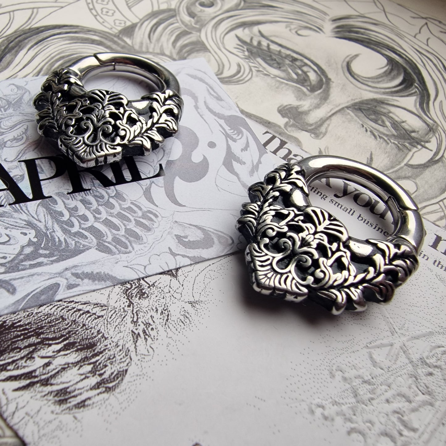 5MM 4G Floral Ear Weights | Stretched Ears / Lobes Gauges Tunnels Plugs